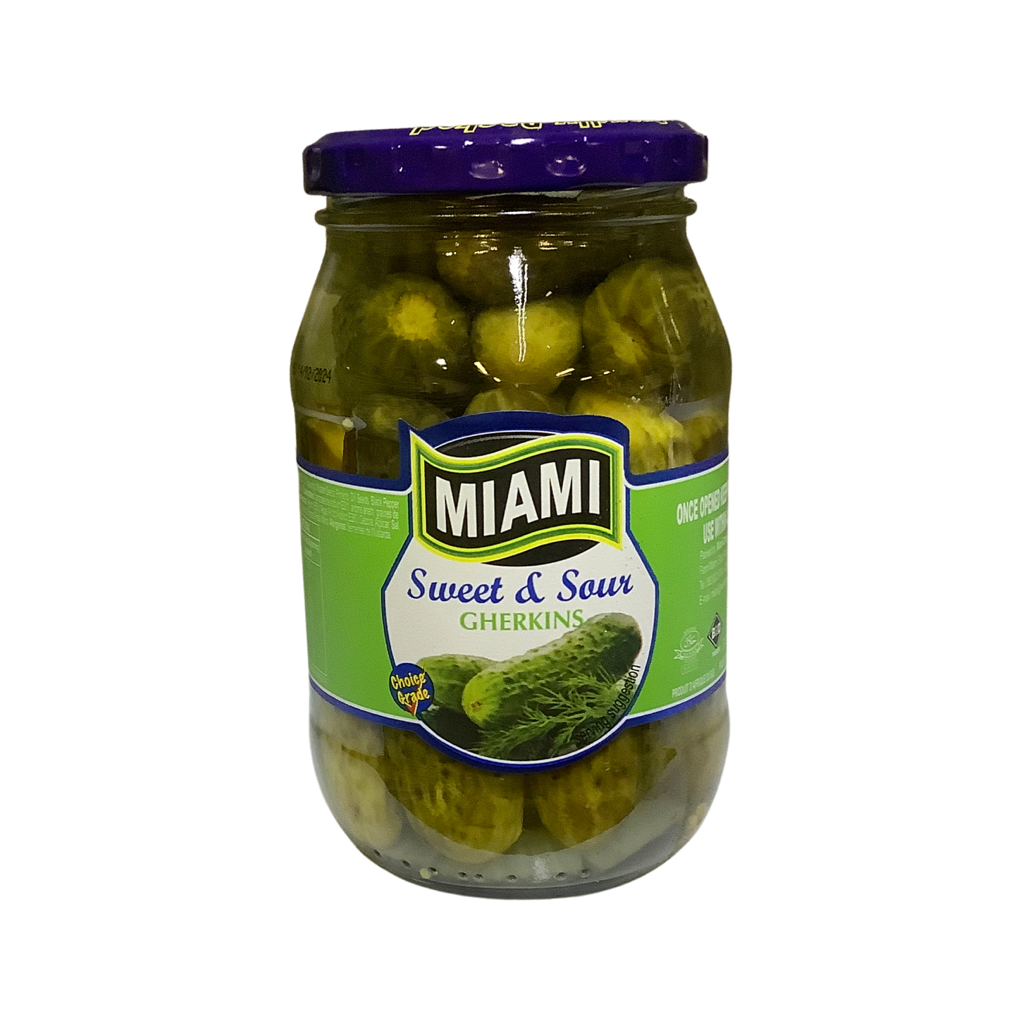 Miami Gherkins Sweet &amp; Sour 380g