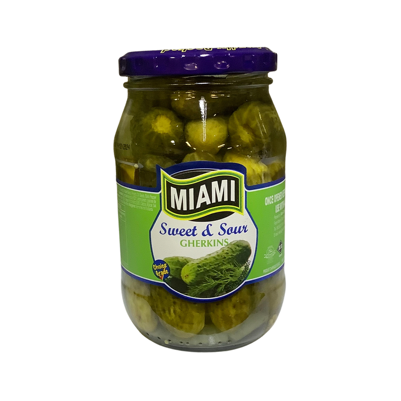 Miami Gherkins Sweet &amp; Sour 380g