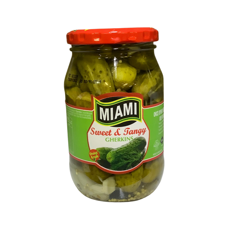 Miami Gherkins Sweet &amp; Tangy 380g