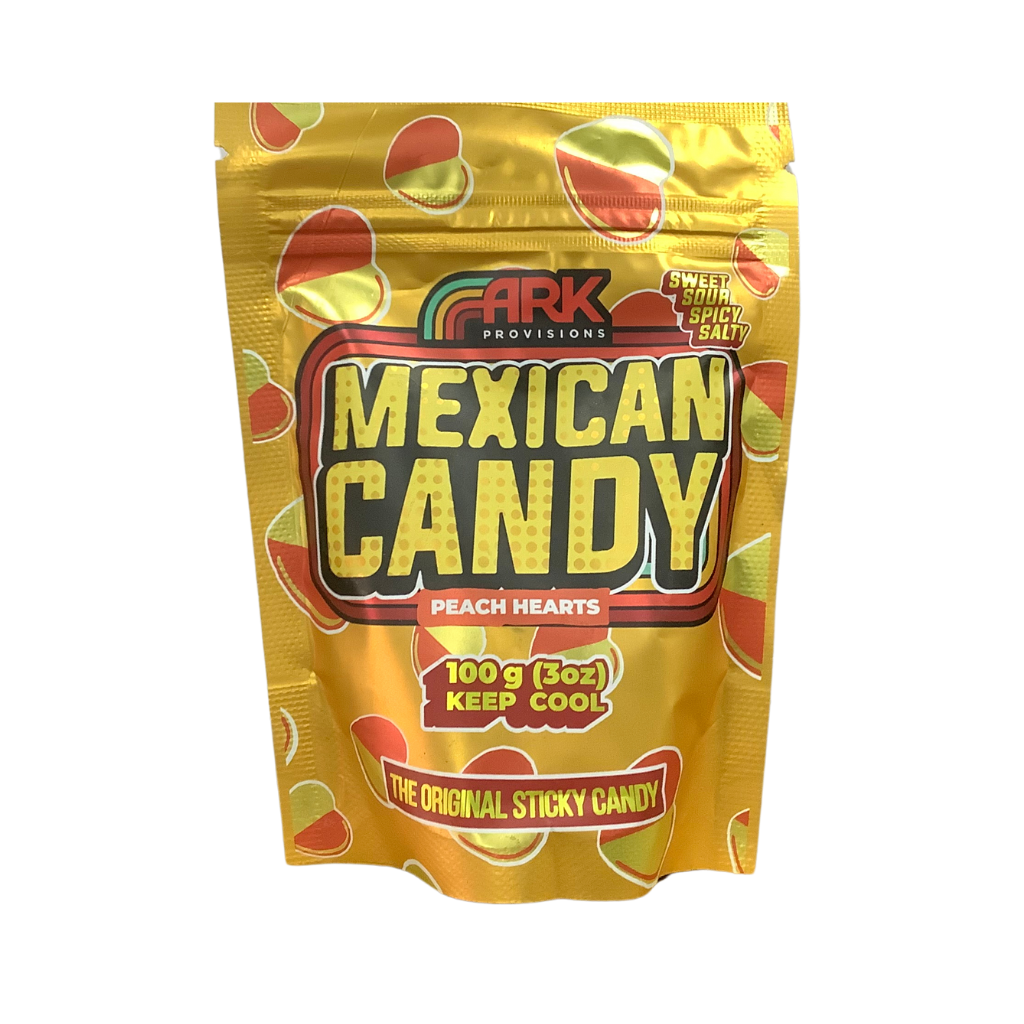 Mexican Candy Peach Hearts 100g
