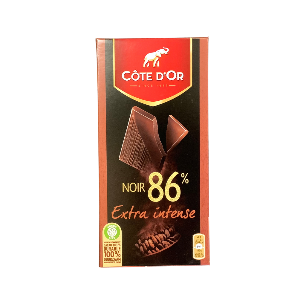 Cote D&#39;Or  Dark Chocolate Extra Intense 86% 100g