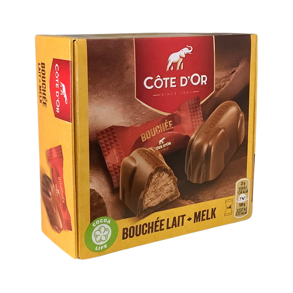 Cote D’Or Bouchée Milk 4’s 100g