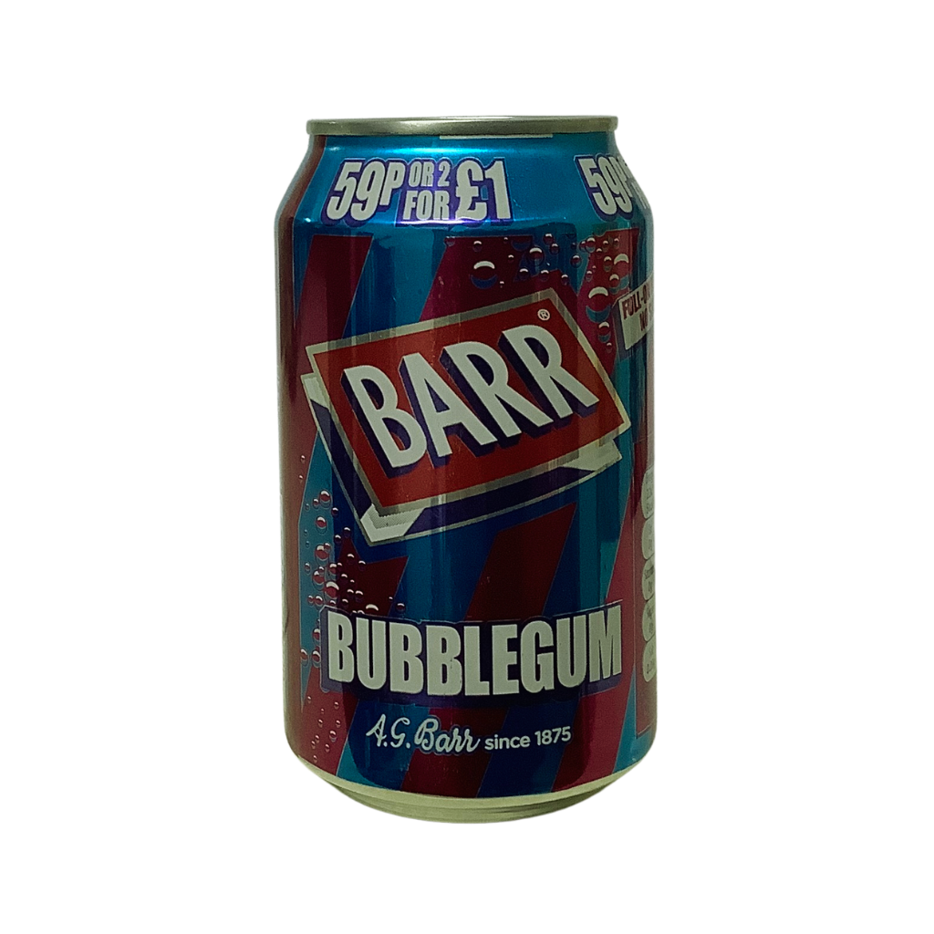 Barr Bubblegum Soda Can 330ml
