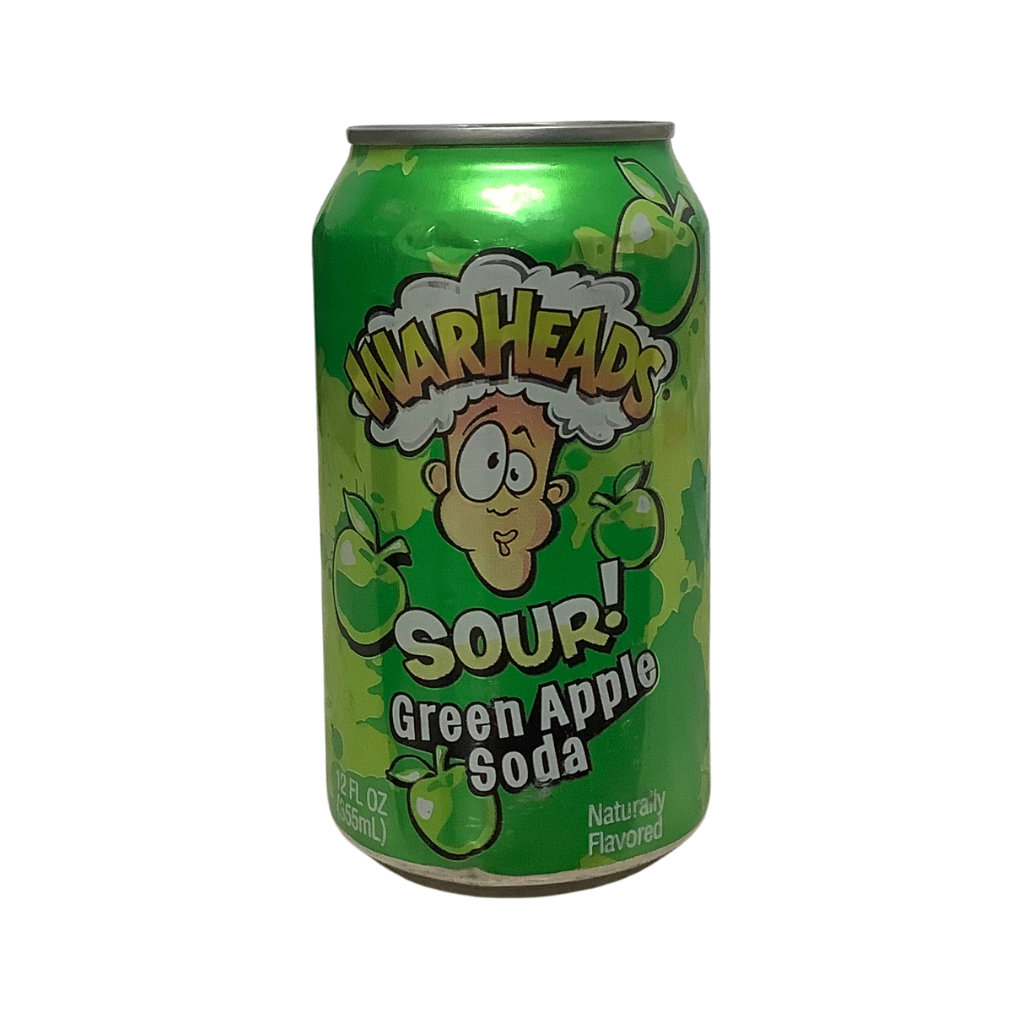 Warheads Sour Green Apple Soda 355ml