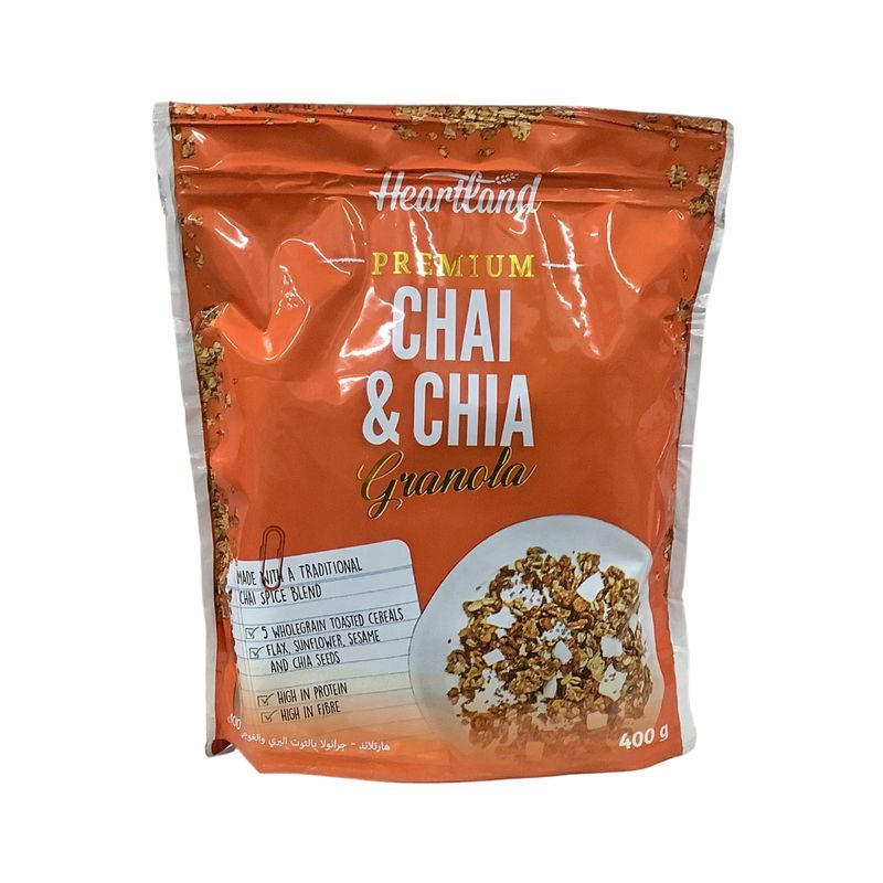 Heartland Premium Chai &amp; Chia Granola 400g