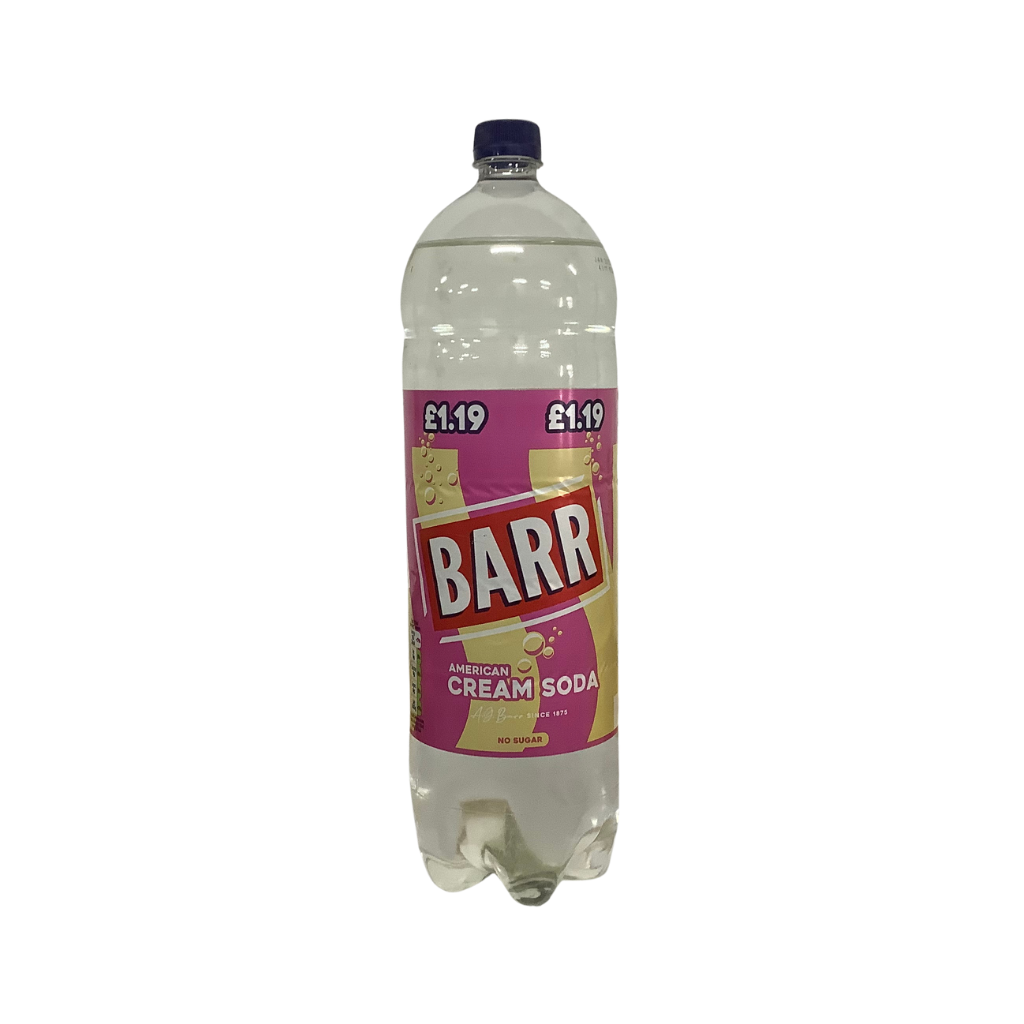 Barr American Cream Soda No Sugar 2.0 Litre