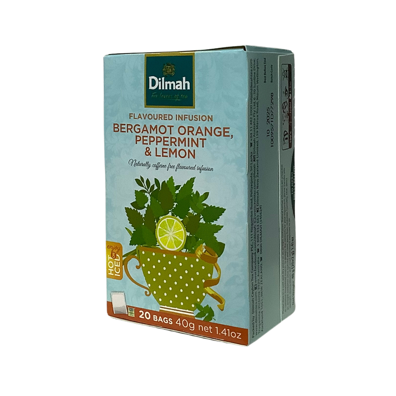 Dilmah Flavoured Infusion Bergamot Orange, Peppermint &amp; Lemon 20&#39;s