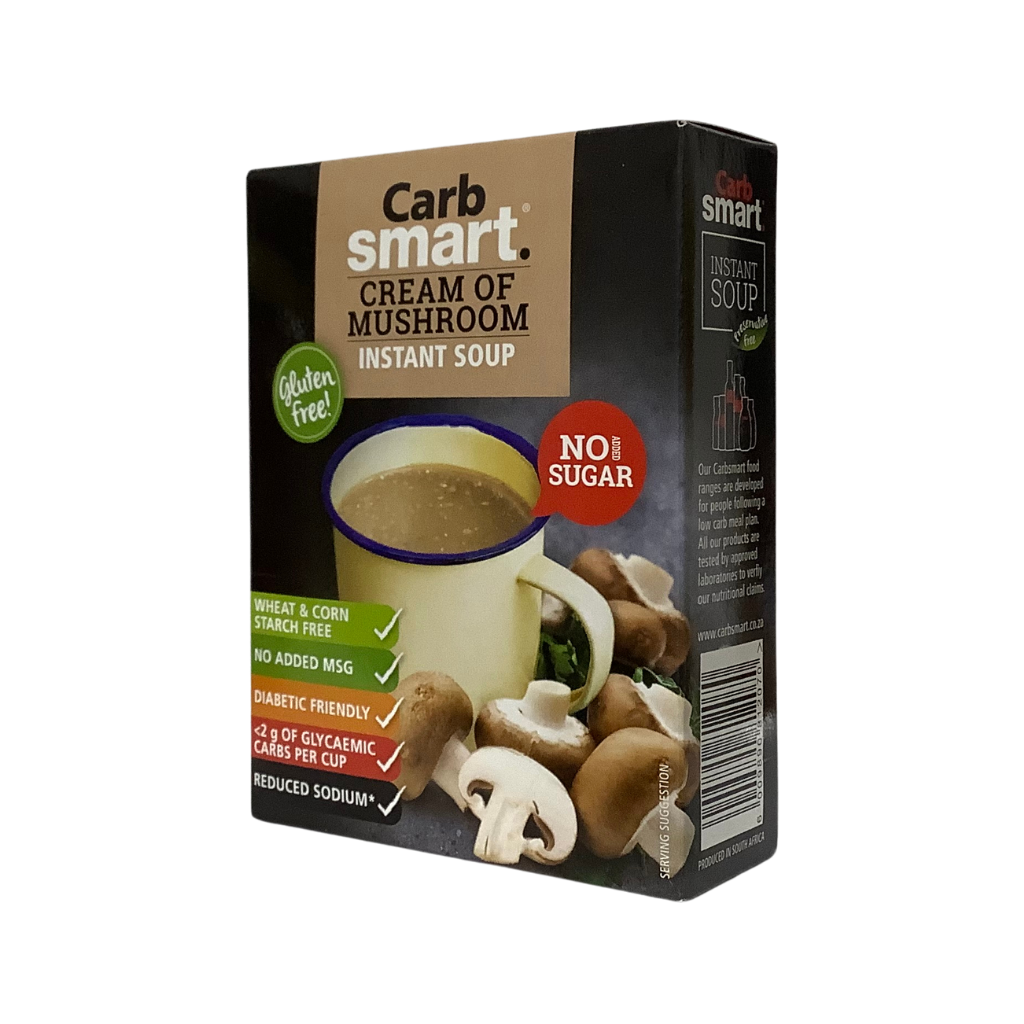 Carb Smart Cream Of Mushroom Instant Soup 4 x17g
