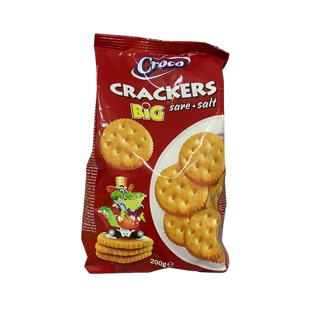 Croco Crackers Biscuits Big Salted 200g