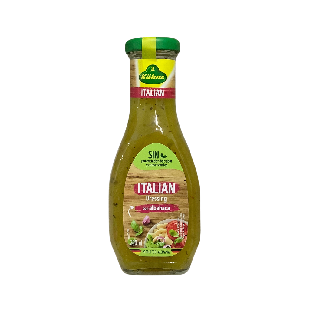 Kuhne Italian Dressing Con Albahaca 250ml