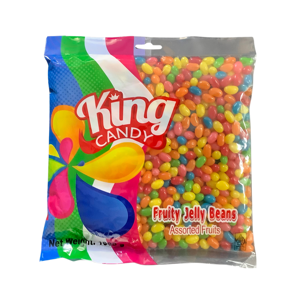 King  Candy Fruity Jelly Bean Assorted Fruits 1kg