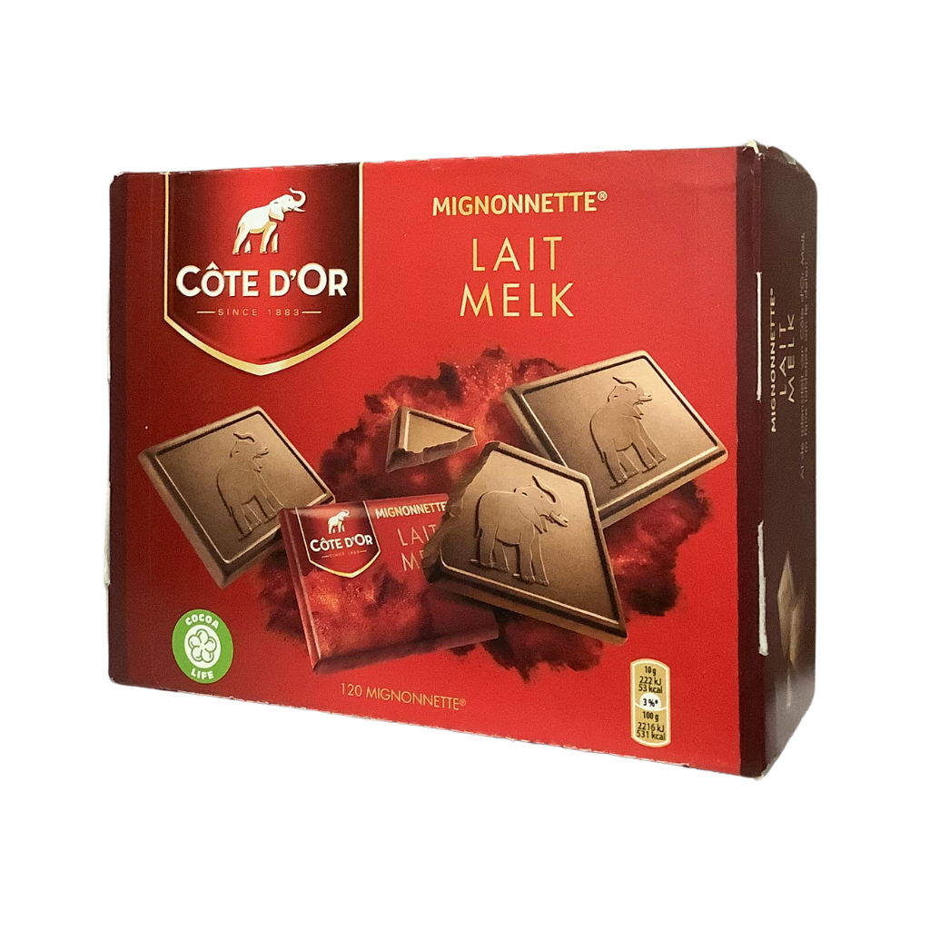 Cote D&#39;Or Mignonnette Milk Singles 120&#39;s