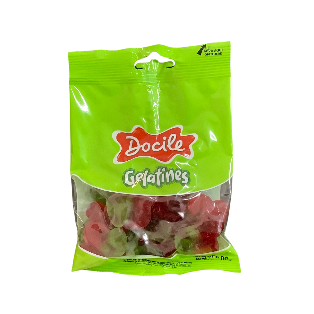 Docile Gelatines Strawberry Gummies 80g