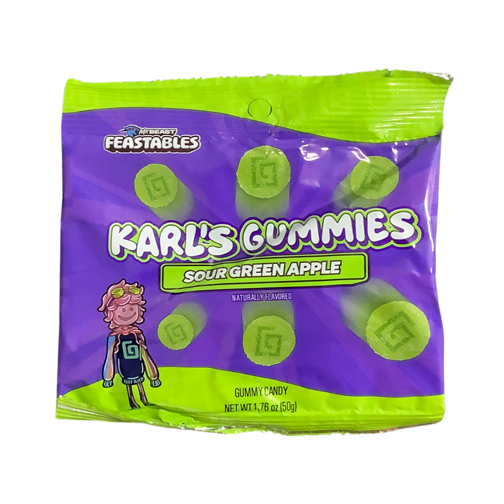 Karl&#39;s Gummies Sour Green Apple 50g