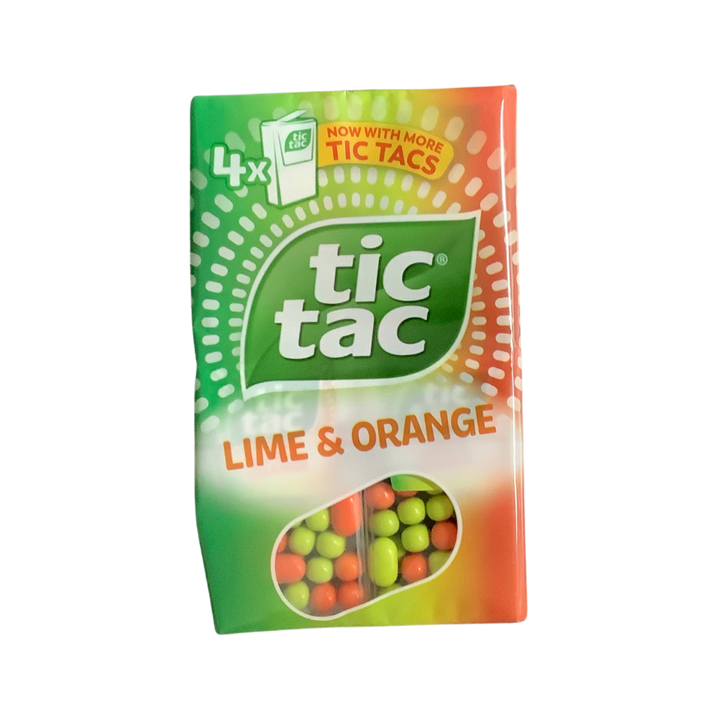 Tic Tac  Lime &amp; Orange 4 x 18g