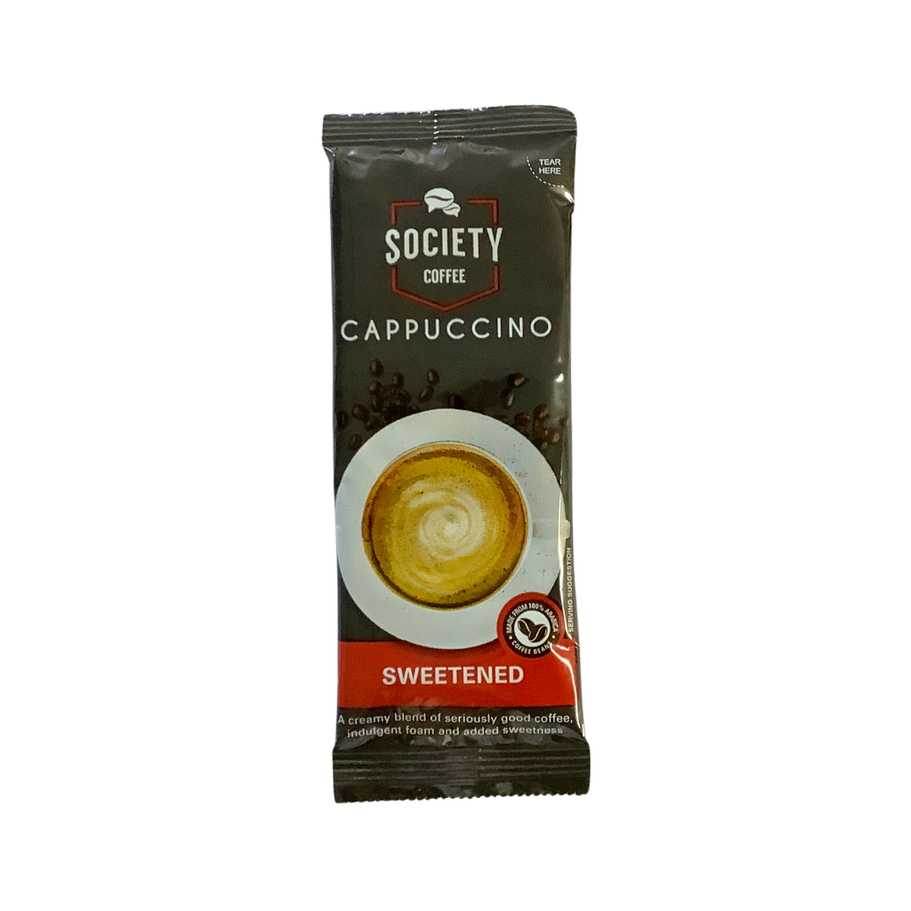 Society Coffee Cappuccino Sweetened Sachet 20g