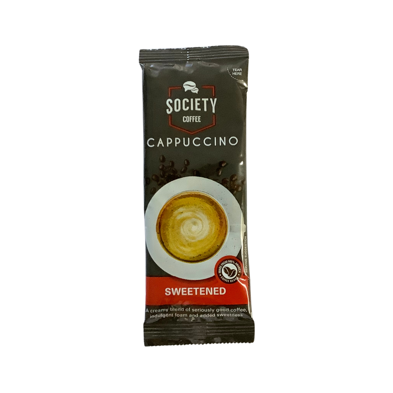 Society Coffee Cappuccino Sweetened Sachet 20g