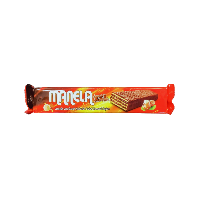Manela XXL Chocolate Coated Wafer with Cocoa Hazel Nut Cream 65g