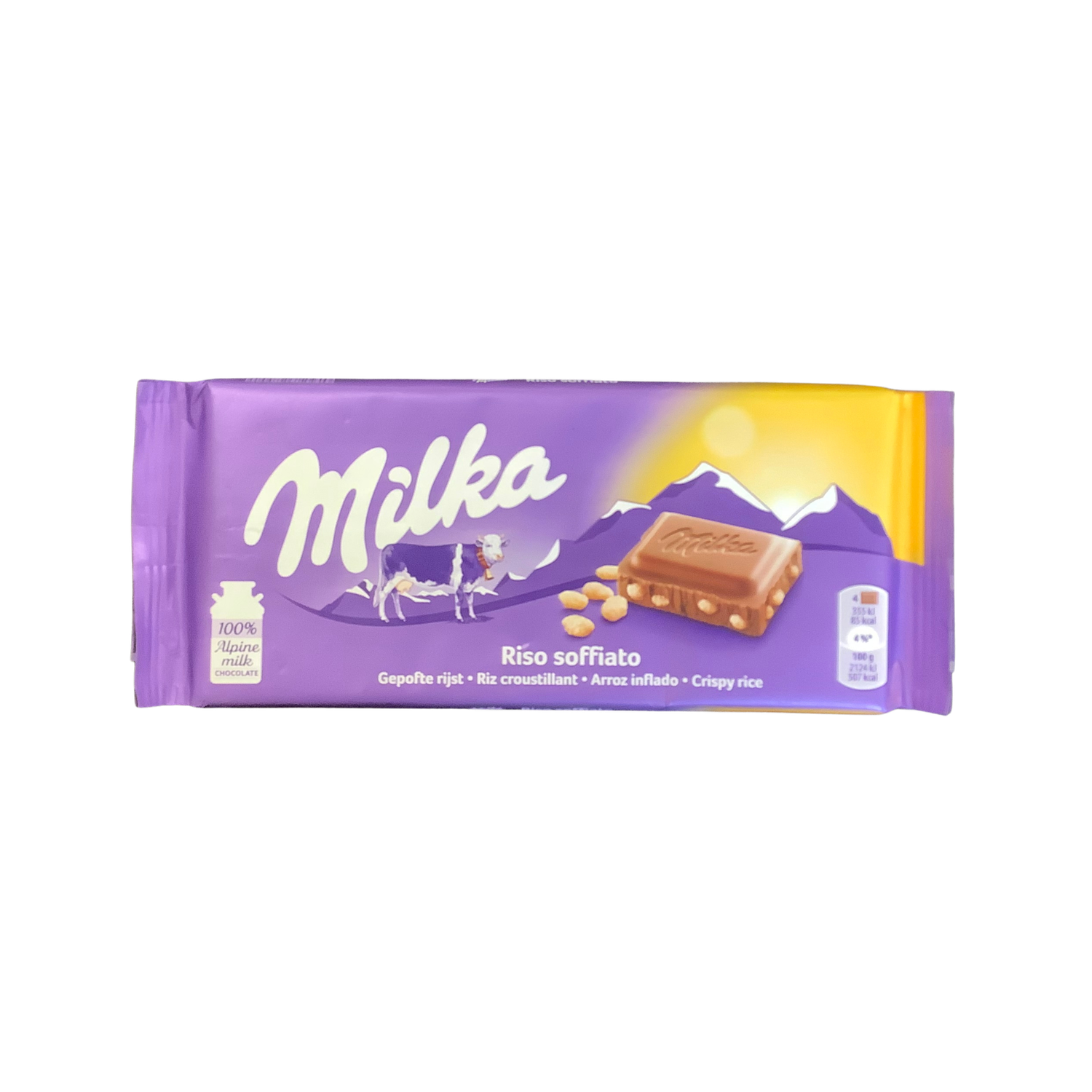 Milka Milk Chocolate Crispy Rice 100g