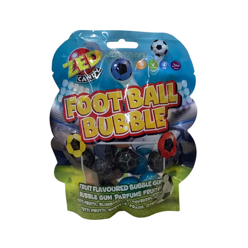 Z Candy Football Bubble Pouch 118g