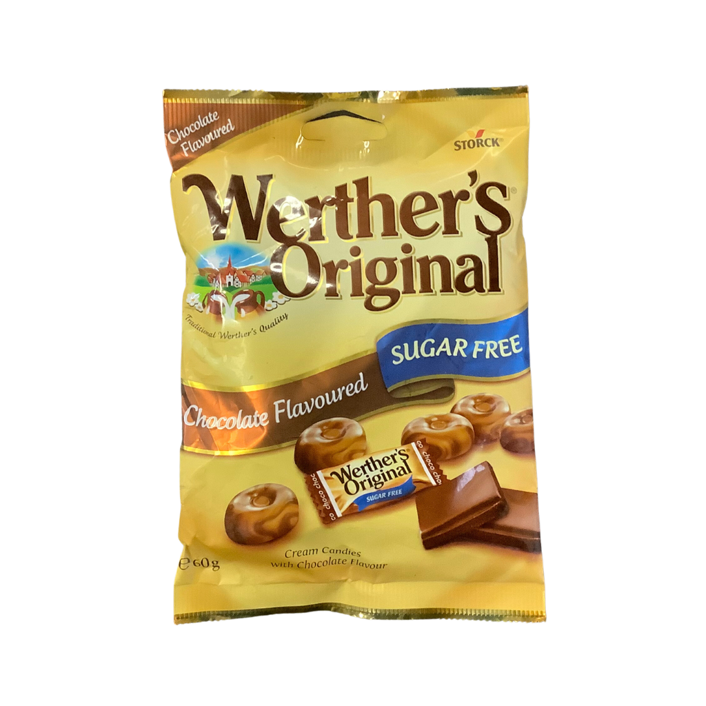 Werther&#39;s Original Chocolate Flavoured Sugar Free 60g