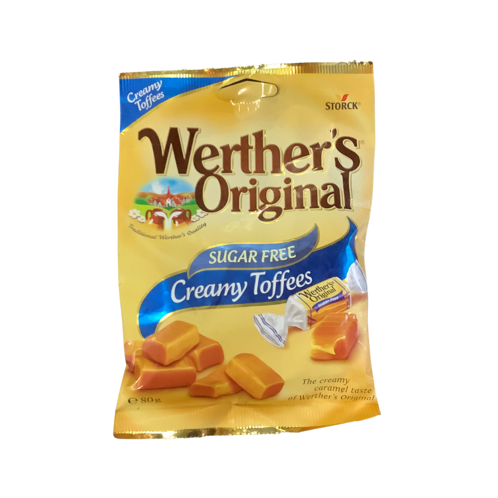 Werther&#39;s Original Creamy Toffees Sugar Free 80g