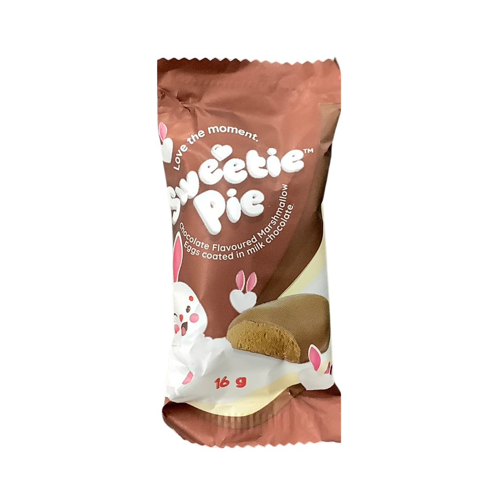 Sweetie Pie Chocolate Flavoured Marshmallow Eggs 16g