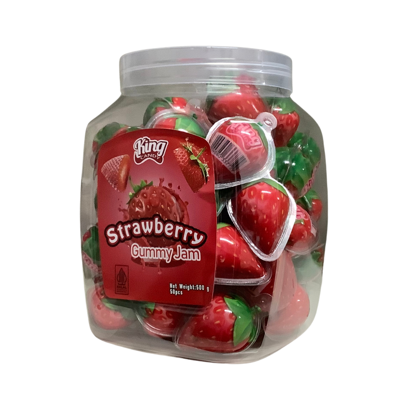 King Candy Strawberry Gummy Jam 500g