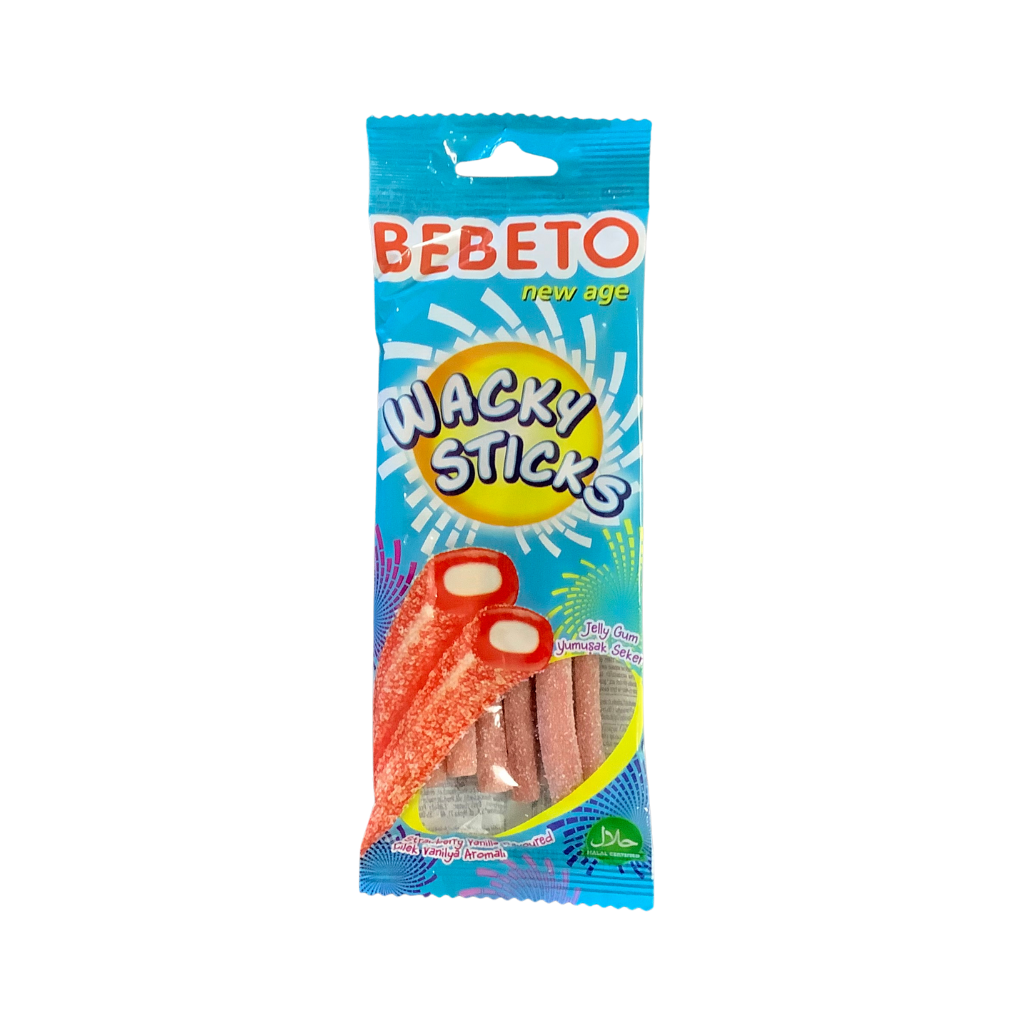 Bebeto Wacky Sticks Strawberry Vanilla 75g