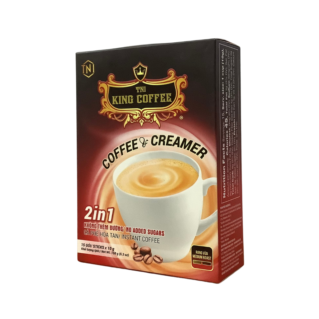 TNI King Coffee 2 in 1 Coffee &amp; Creamer 15 x 10g