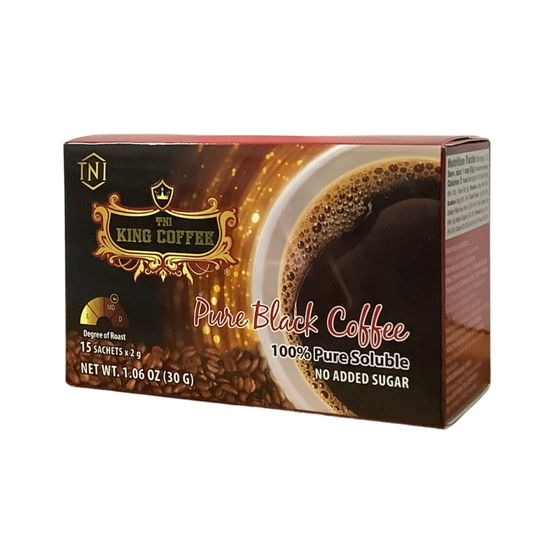 TNI King Coffee Pure Black Coffee 15 x 2g