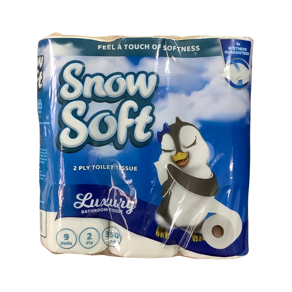 Snow Soft 2 Ply Toilet Tissue 9&#39;s