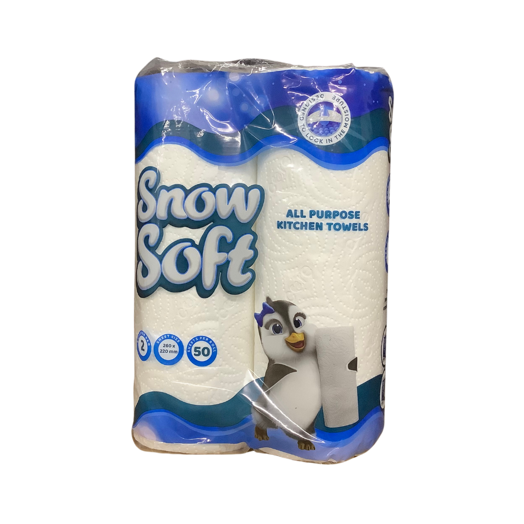 Snow Soft All Purpose Kitchen Towel 2 Rolls