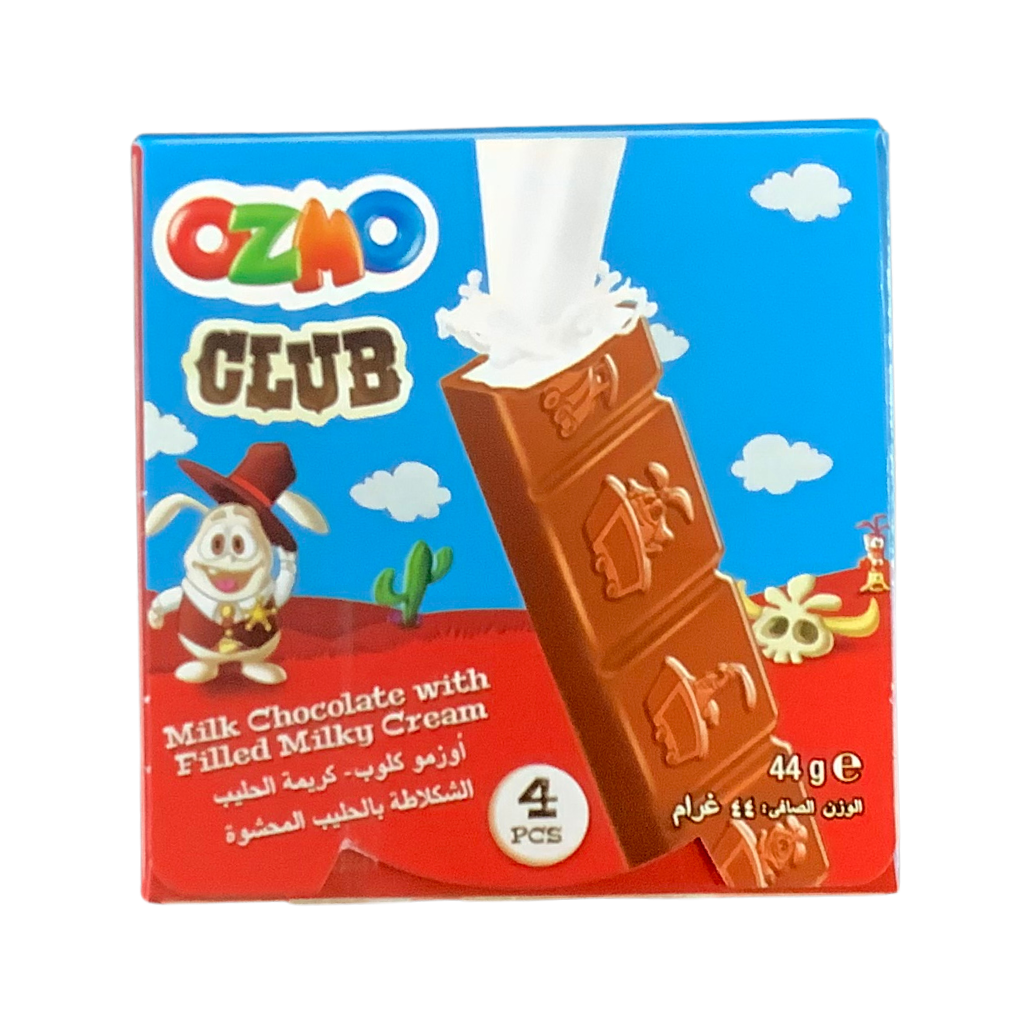 Ozmo Club Milk Chocolate With Milky Cream Filling 44g