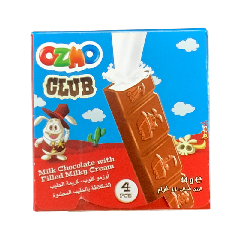 Ozmo Club Milk Chocolate With Milky Cream Filling 44g