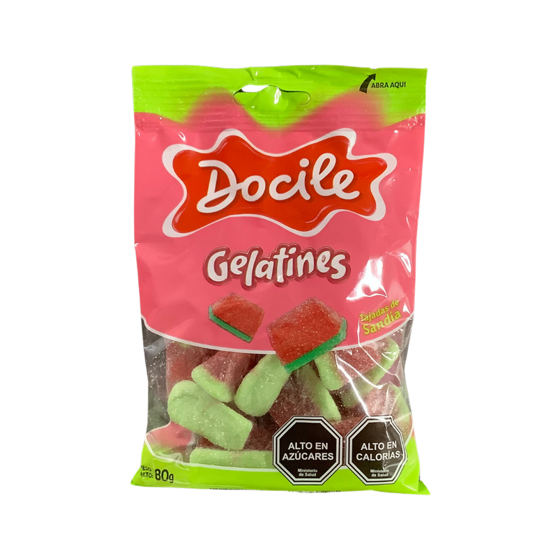 Docile Gelatines Watermelon Slices Gummies 80g