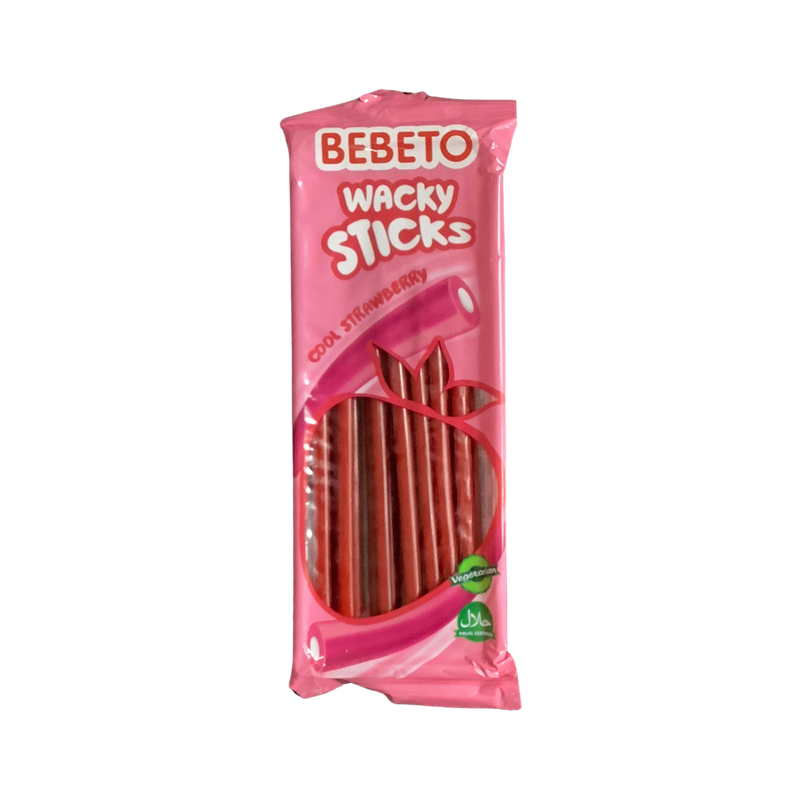 Bebeto Wacky Sticks Cool Strawberry 180g