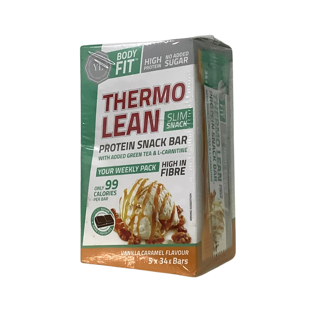 Body Fit Thermo Lean Protein Snack Bar Vanilla Caramel Flavour 5 x 34g