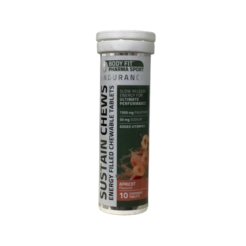 Body Fit Sustain Chews 10 Chewable Tablets Apricot Flavoured