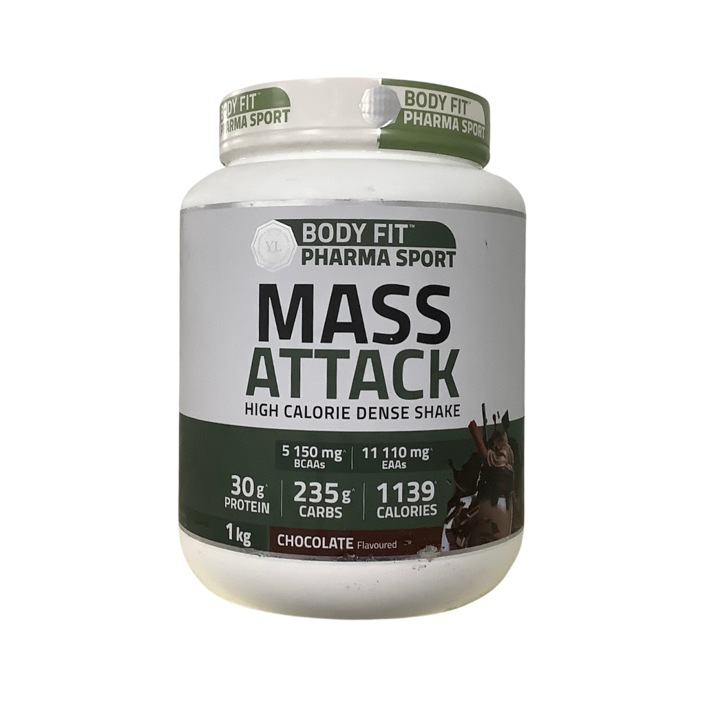 Body Fit Pharma Sport Mass Attack Chocolate Flavoured 1kg