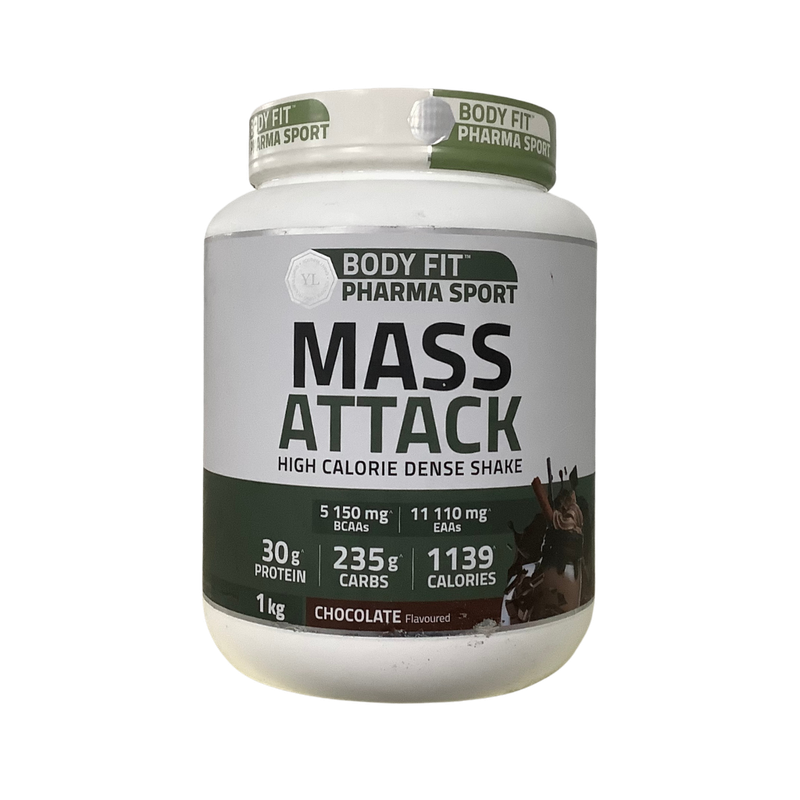 Body Fit Pharma Sport Mass Attack Chocolate Flavoured 1kg
