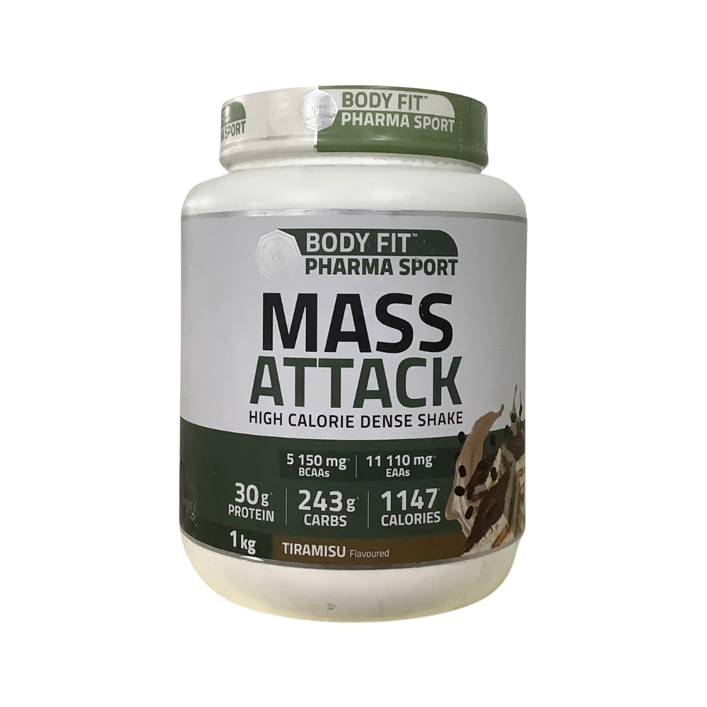 Body Fit Pharma Sport Mass Attack Tiramisu Flavoured 1kg