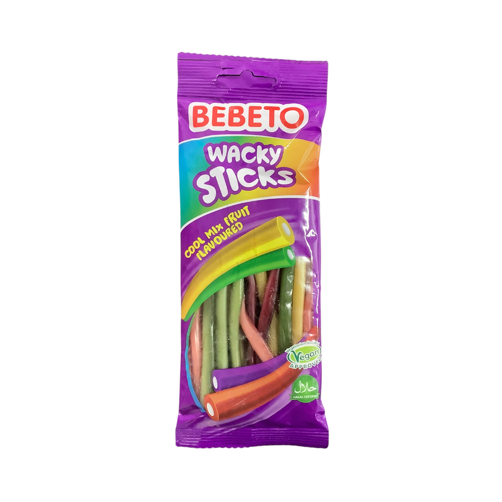 Bebeto Wacky Sticks Cool Mix Fruit 180g