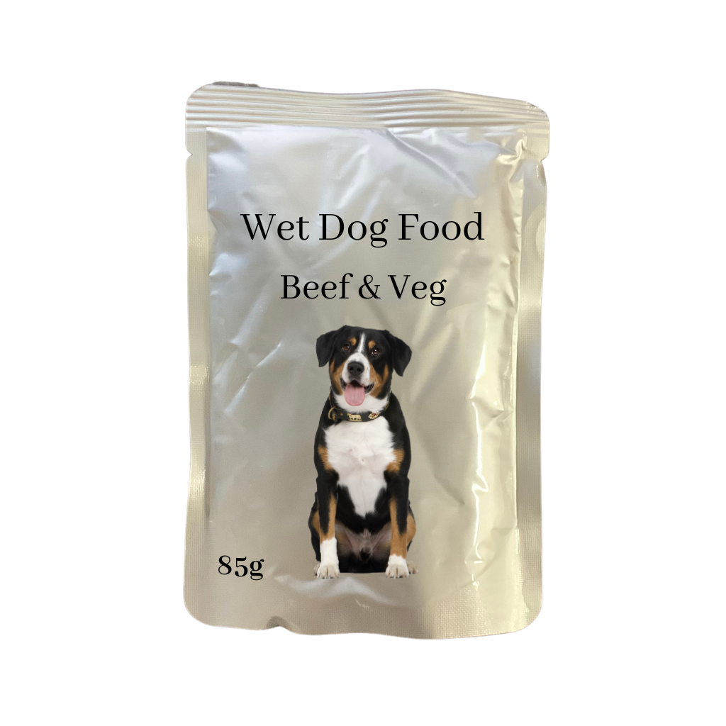 Wet Dog Beef Food &amp; Veg Pouch 85g