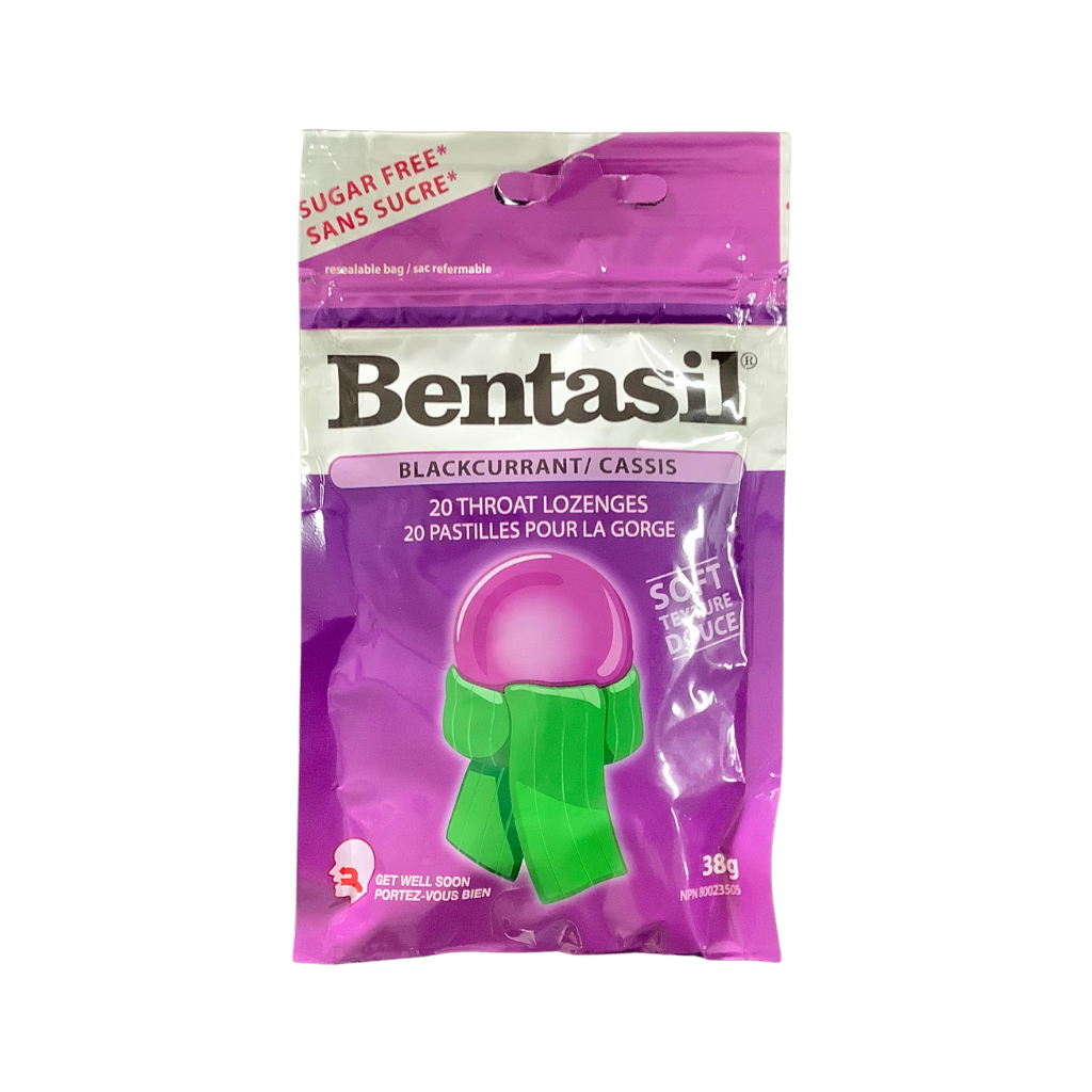 Bentasil Throat Lozenges Black Currant 38g 20&#39;s