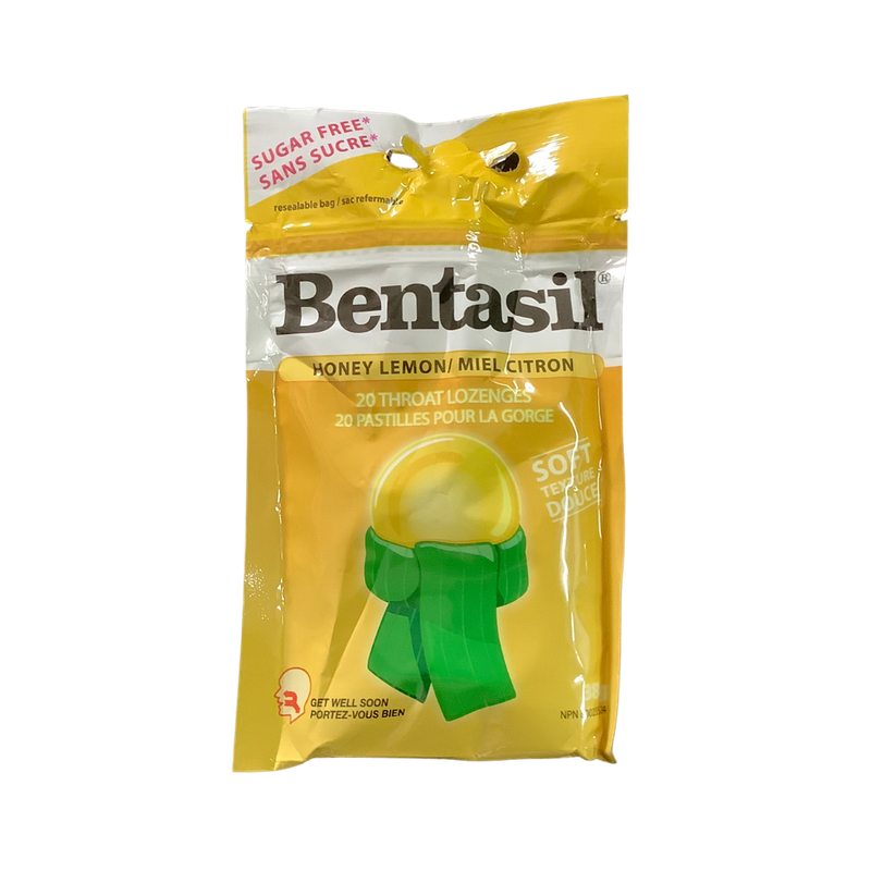 Bentasil Throat Lozenges Honey Lemon 38g 20&#39;s
