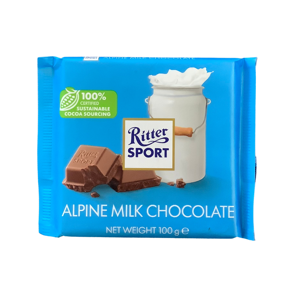 Ritter Sport Alpine Milk Chocolate 100g