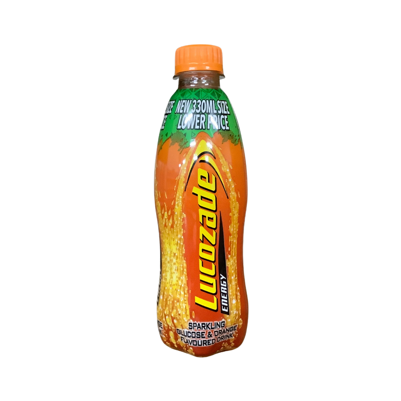 Lucozade Sparkling Glucose &amp; Orange Flavoured Drink 330ml