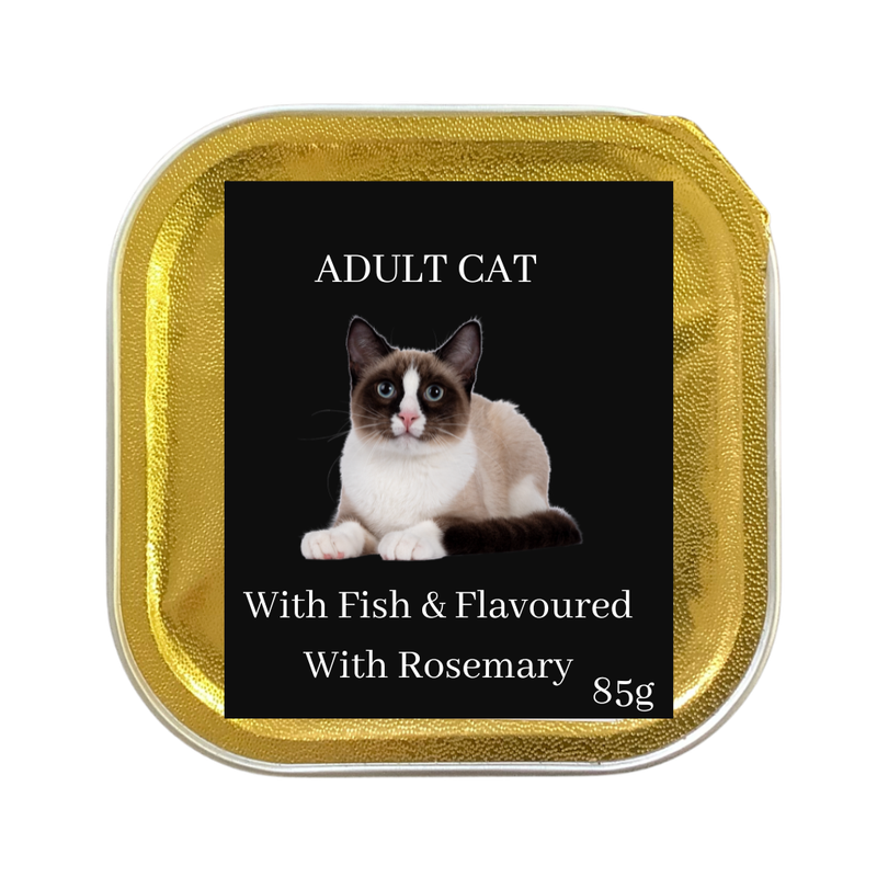 Cat Food With Fish &amp; Rosemary Alu Tub 85g