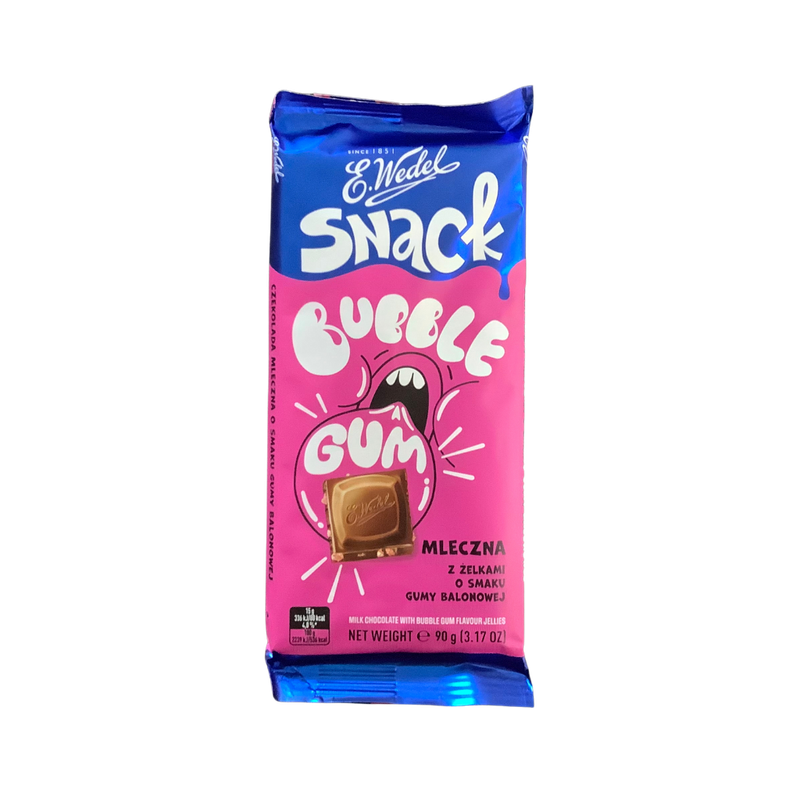 E.Wedel Snack Milk Chocolate Bubble Gum 100g